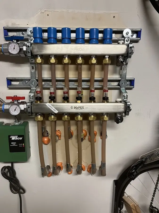 Plumber performing Gas Line Installation at a residential property in Oakhurst